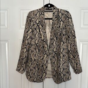 Women's Snake Print Blazer